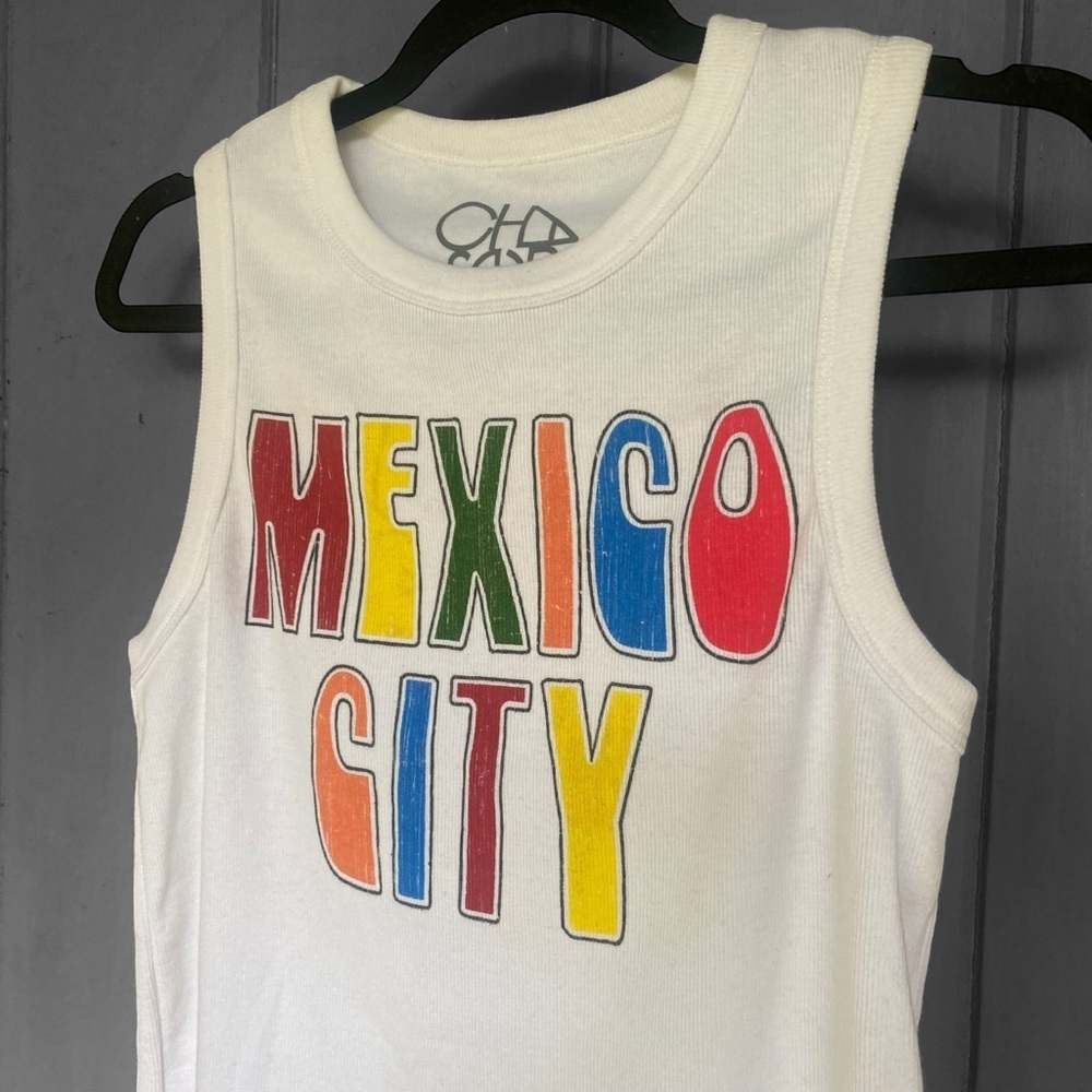 Chaser Ribbed Cropped Mexico City Tank - Picture 2 of 6